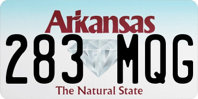 AR license plate 283MQG