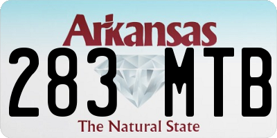 AR license plate 283MTB
