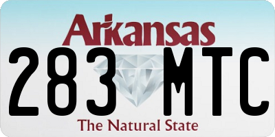 AR license plate 283MTC