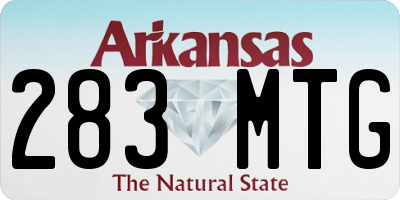 AR license plate 283MTG