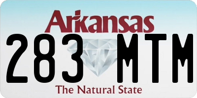 AR license plate 283MTM