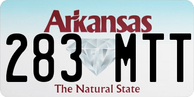 AR license plate 283MTT