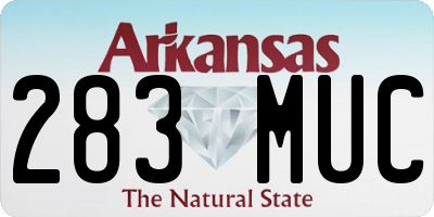 AR license plate 283MUC