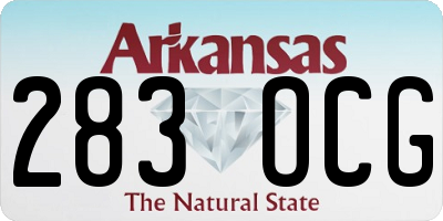 AR license plate 283OCG