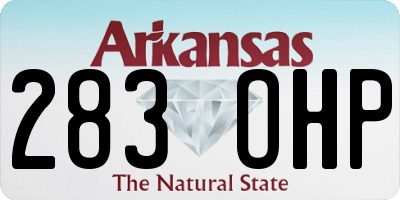 AR license plate 283OHP