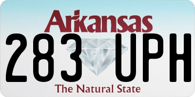 AR license plate 283UPH