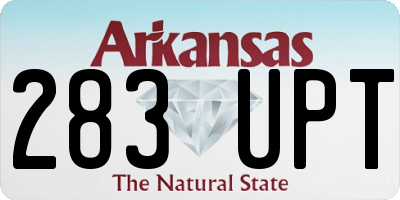 AR license plate 283UPT