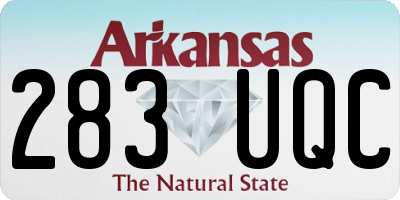 AR license plate 283UQC