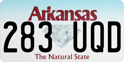 AR license plate 283UQD
