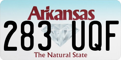 AR license plate 283UQF