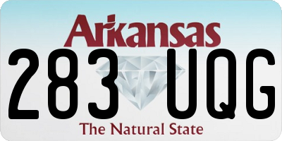 AR license plate 283UQG