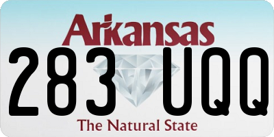 AR license plate 283UQQ