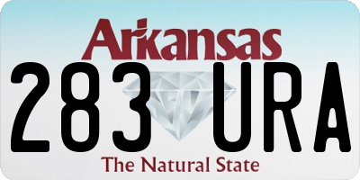 AR license plate 283URA