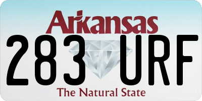 AR license plate 283URF