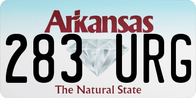 AR license plate 283URG