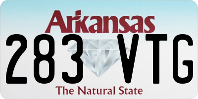 AR license plate 283VTG