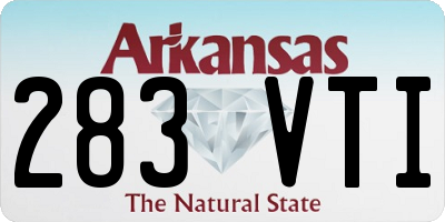 AR license plate 283VTI
