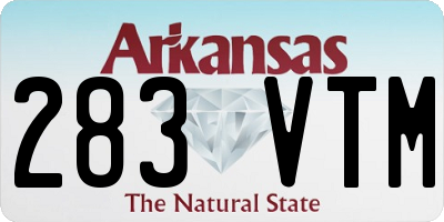 AR license plate 283VTM