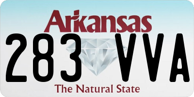 AR license plate 283VVA