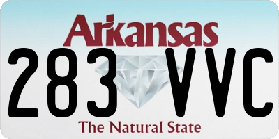 AR license plate 283VVC