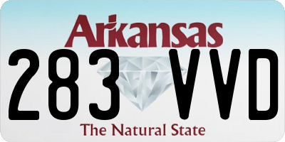 AR license plate 283VVD