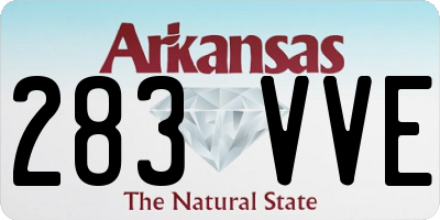 AR license plate 283VVE
