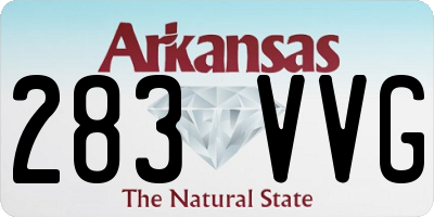 AR license plate 283VVG