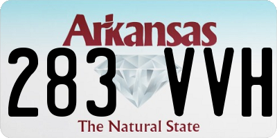 AR license plate 283VVH
