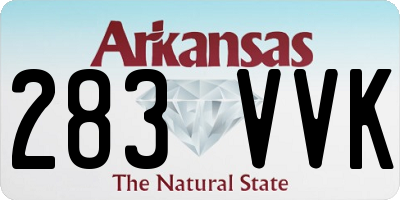 AR license plate 283VVK