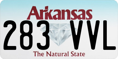 AR license plate 283VVL