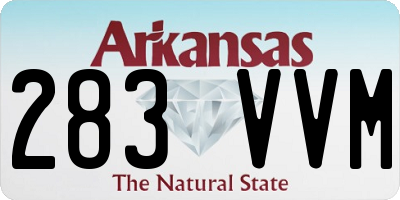 AR license plate 283VVM