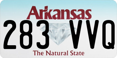 AR license plate 283VVQ