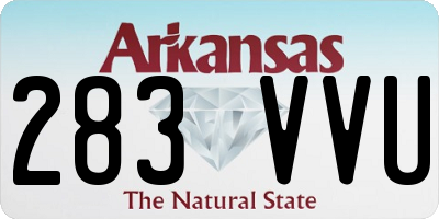 AR license plate 283VVU