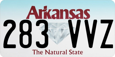 AR license plate 283VVZ