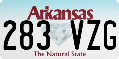 AR license plate 283VZG