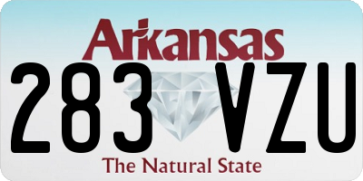 AR license plate 283VZU