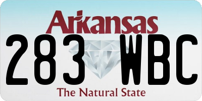 AR license plate 283WBC