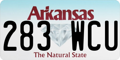 AR license plate 283WCU