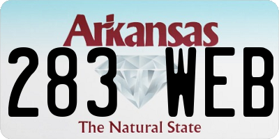 AR license plate 283WEB