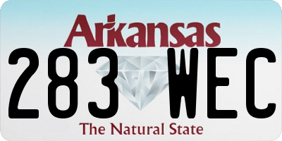 AR license plate 283WEC