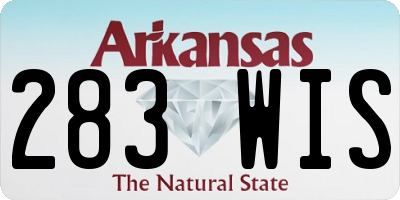 AR license plate 283WIS