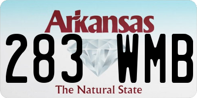 AR license plate 283WMB