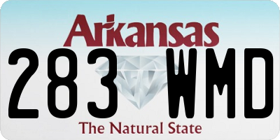 AR license plate 283WMD