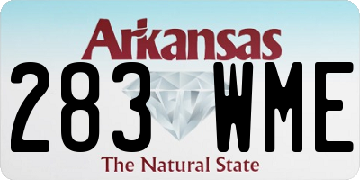 AR license plate 283WME