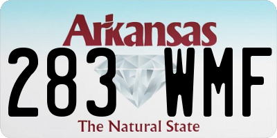 AR license plate 283WMF