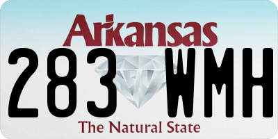 AR license plate 283WMH