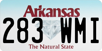 AR license plate 283WMI