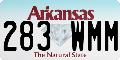 AR license plate 283WMM