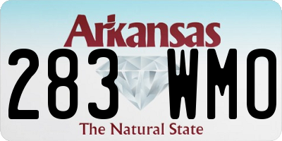 AR license plate 283WMO
