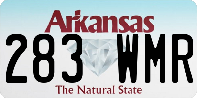 AR license plate 283WMR